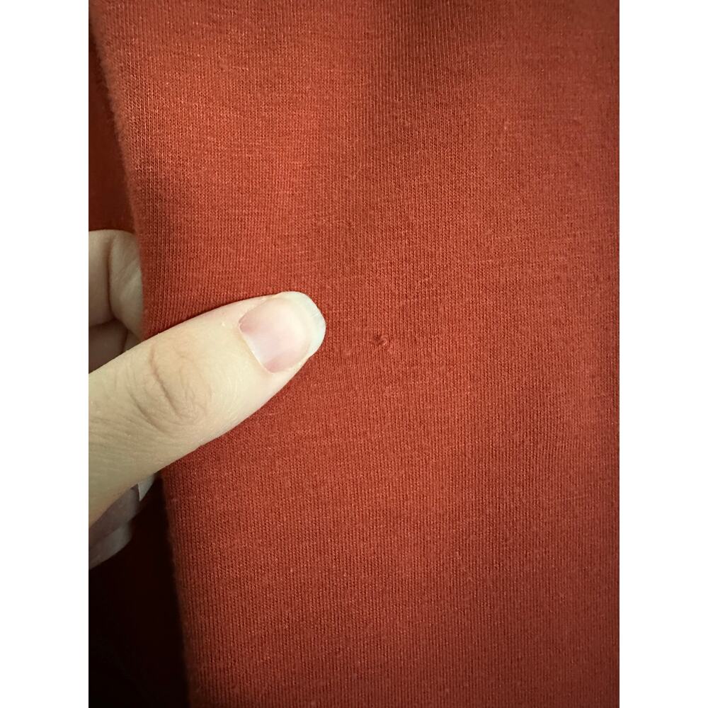 Ginkana Short Ruched Bodycon Pregnancy Maternity Dress L Rust Color or Caramel - Picture 5 of 9
